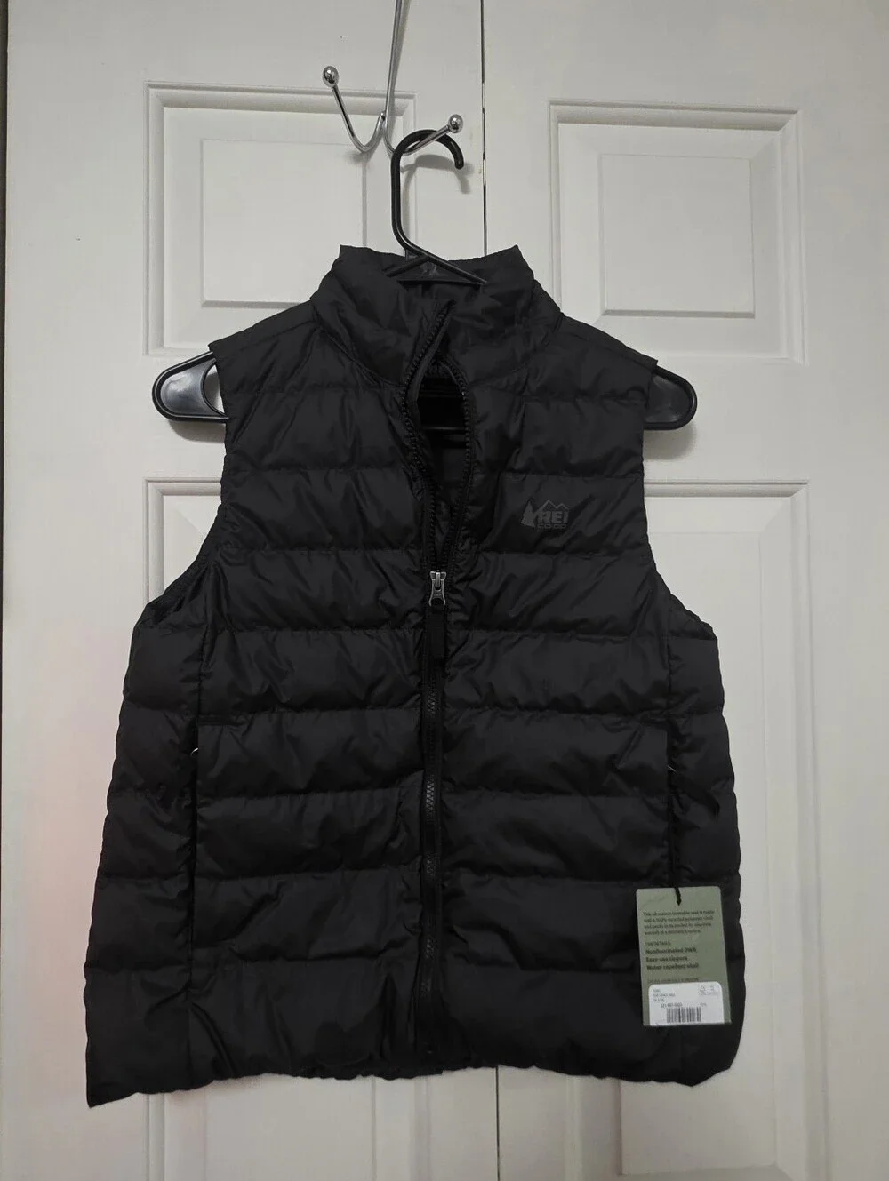 REI Co-op Down 650 Kids Black Vest NWT Size Large Unisex